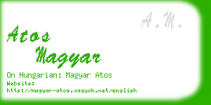 atos magyar business card